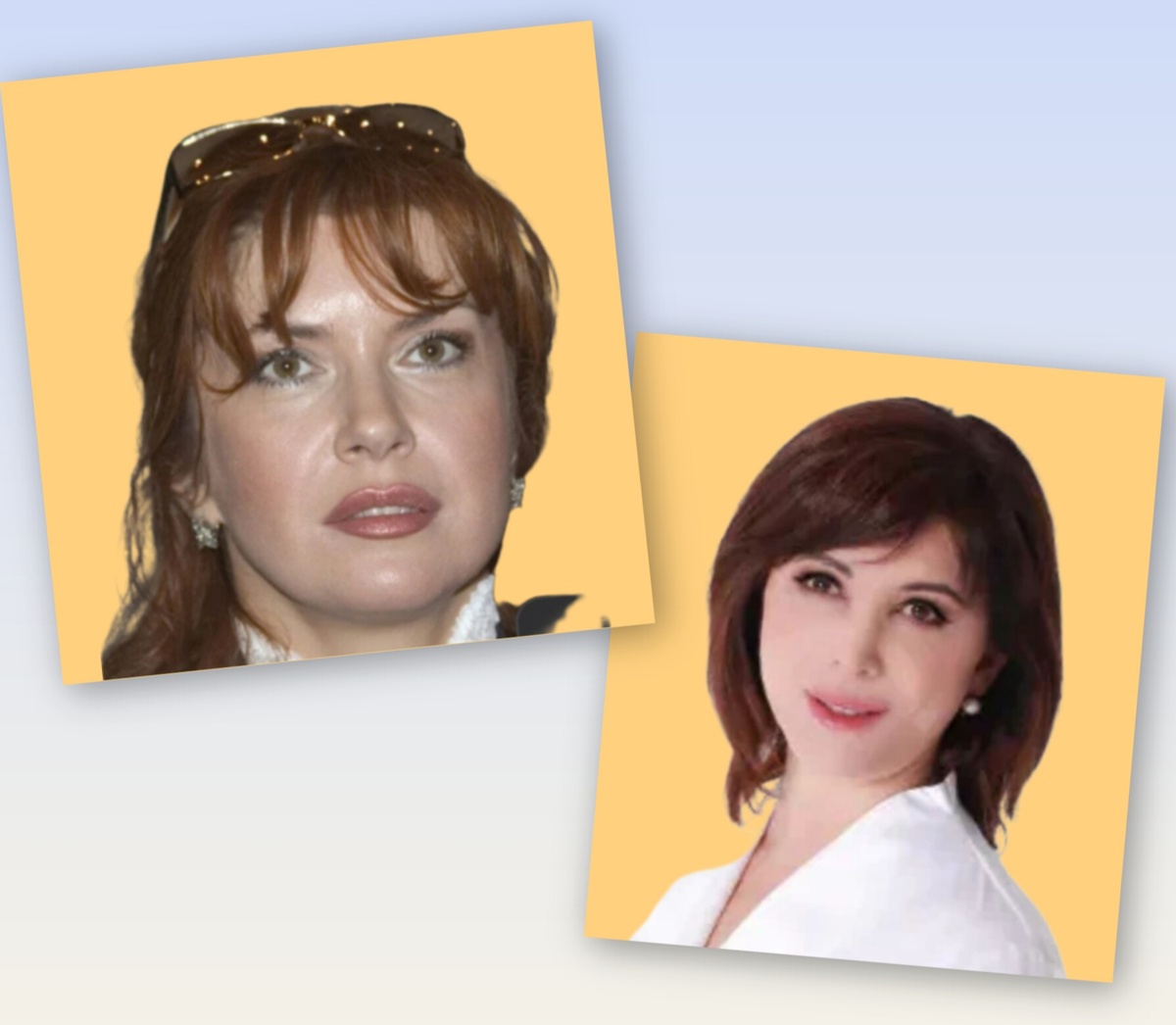 Вера и Зухра, коллаж автора