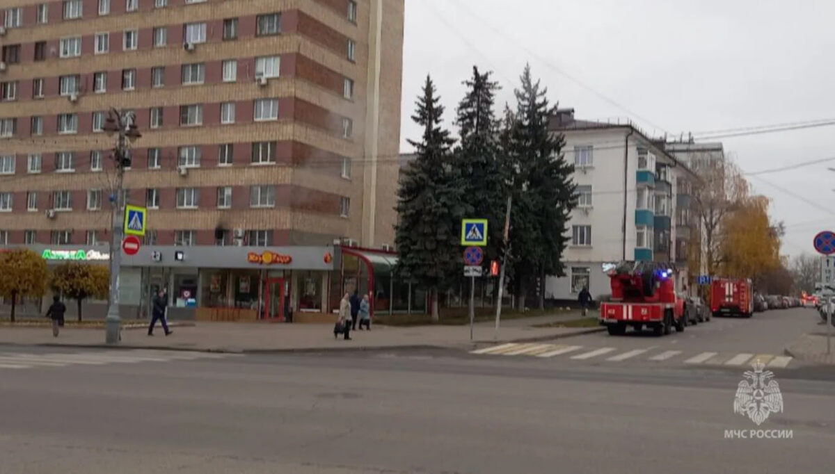    В центре Курска произошел пожар