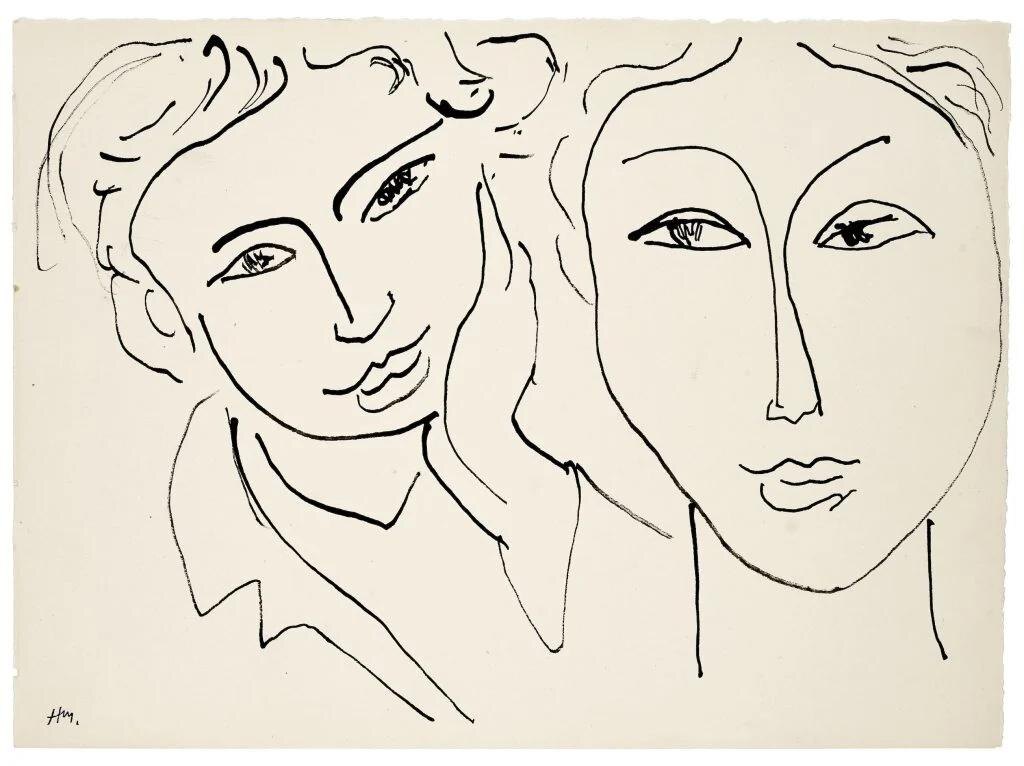 Анри Матисс. Две головы.