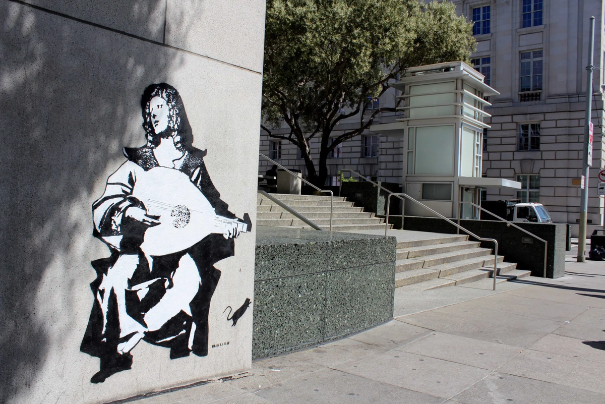 Блeк Ле Рэт, «Музыкант с лютней», 2018