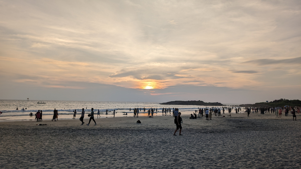 Ковалам. Lighthouse Beach. перед закатом