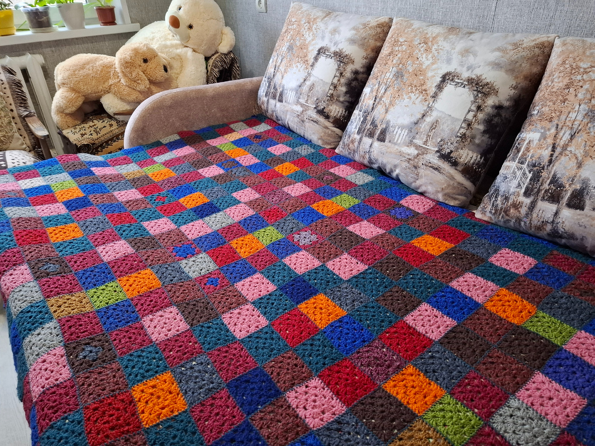 Мои плед,  дорогой и памятный 