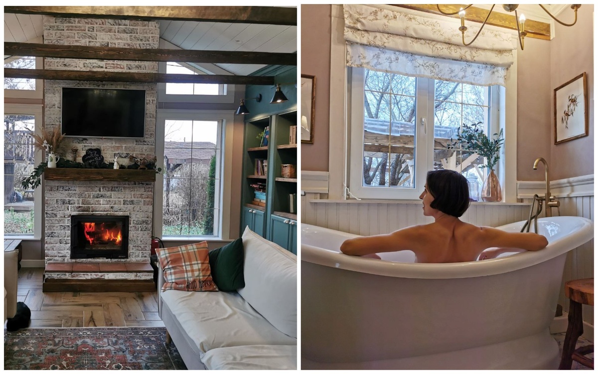 Домик с камином