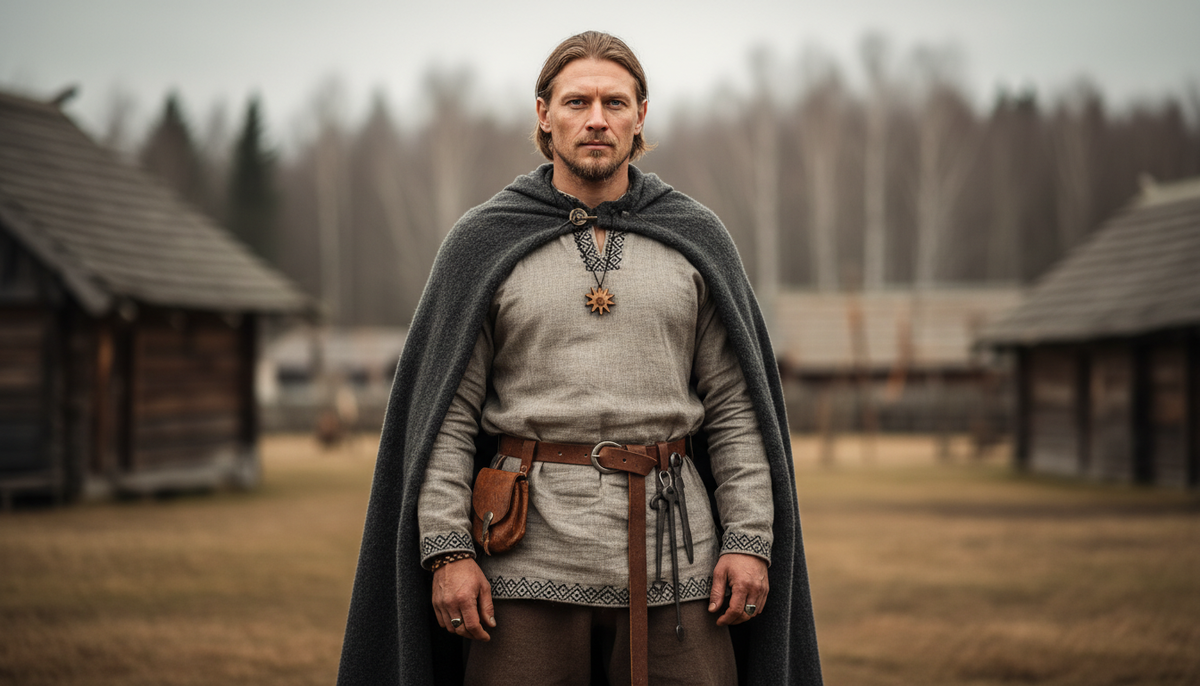 Так мог выглядеть типичный житель Гнёздово тысячу лет назад, современная фото реконструкция