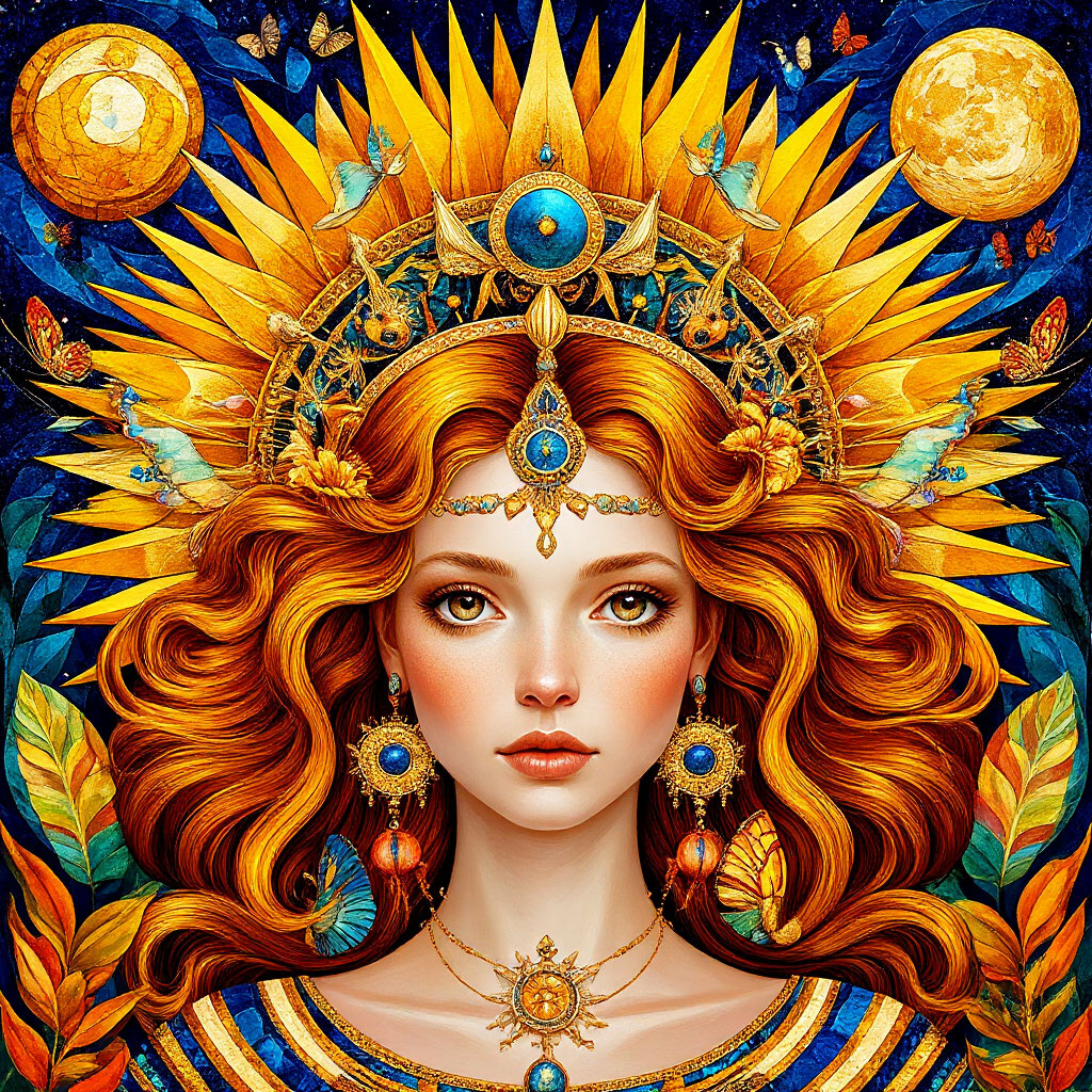 Древняя жительница Гипербореи_цифровая картина_Аэлита Руссо