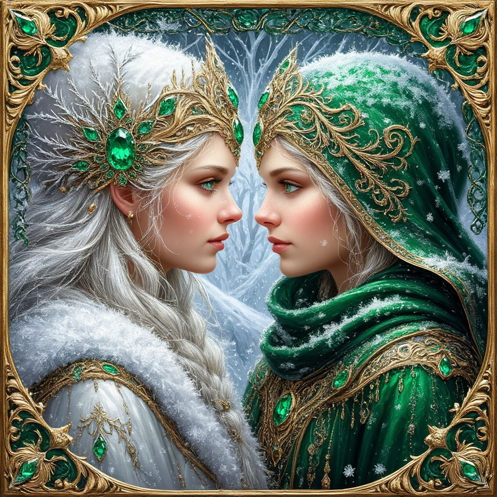 Волшебницы белой и лесной магии_Целительницы_цифровая картина_Аэлита Руссо