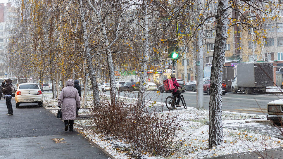 Первый снег в Уфе.📷Фото: Идэль Гумеров