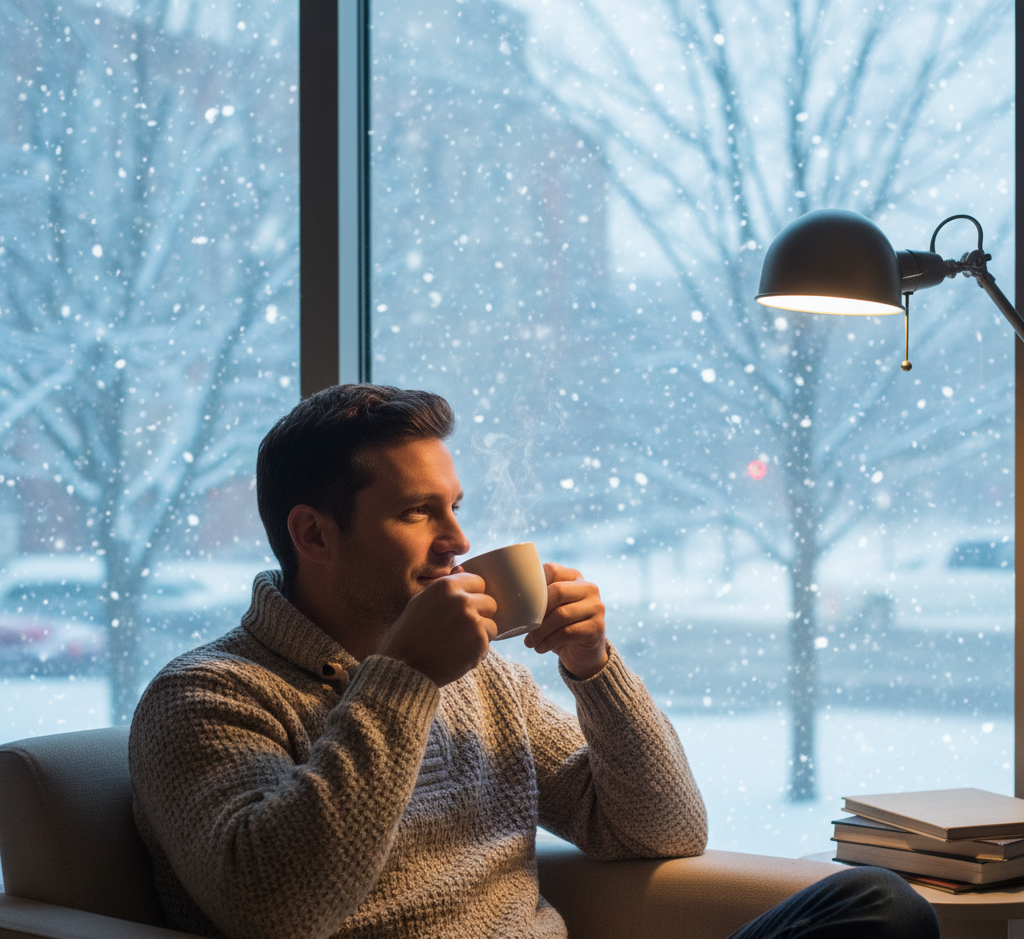 На столе — календарь. Декабрь почти кончился. Осталось шесть дней до Нового года.