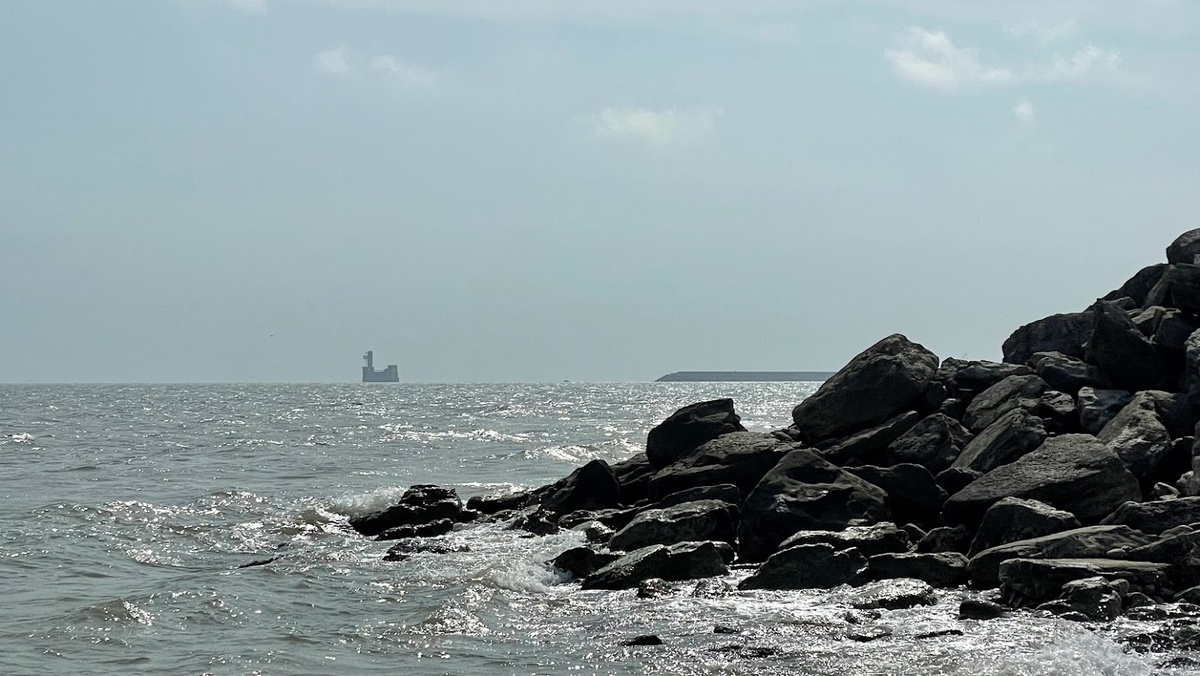 Каспийское море в январе