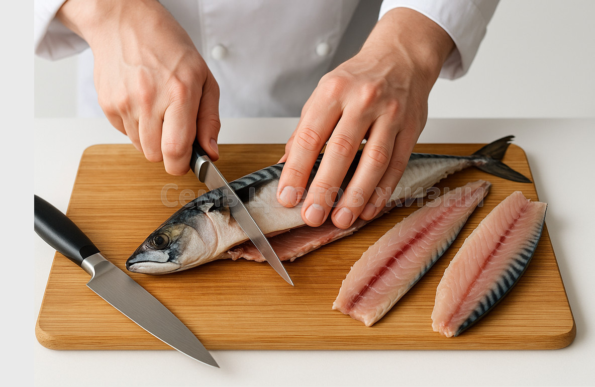 Разделка скумбрии