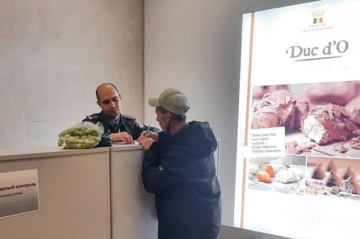    В красноярском аэропорту извлекли почти 400 кг запрещенных продуктов