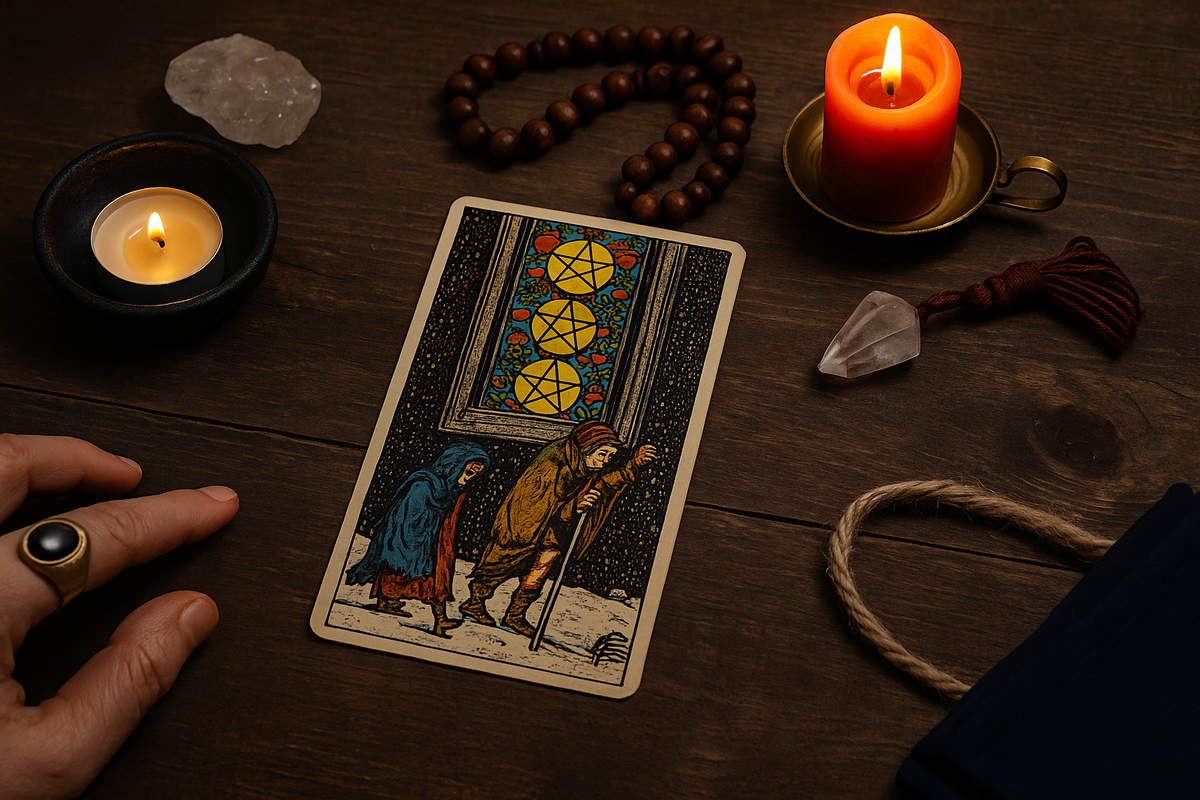 Пятерка Пентаклей: значение и сочетания 2025