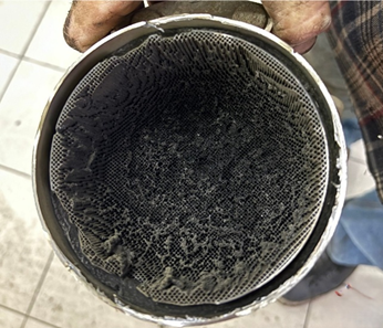 Прогоревший катализатор