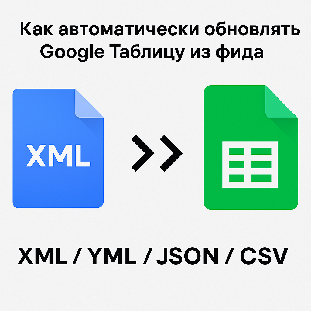 Как автоматически обновлять Google Таблицу из фида (XML / YML / JSON / CSV)