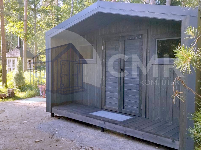 Барн Блок с верандой от СМК Комплект.