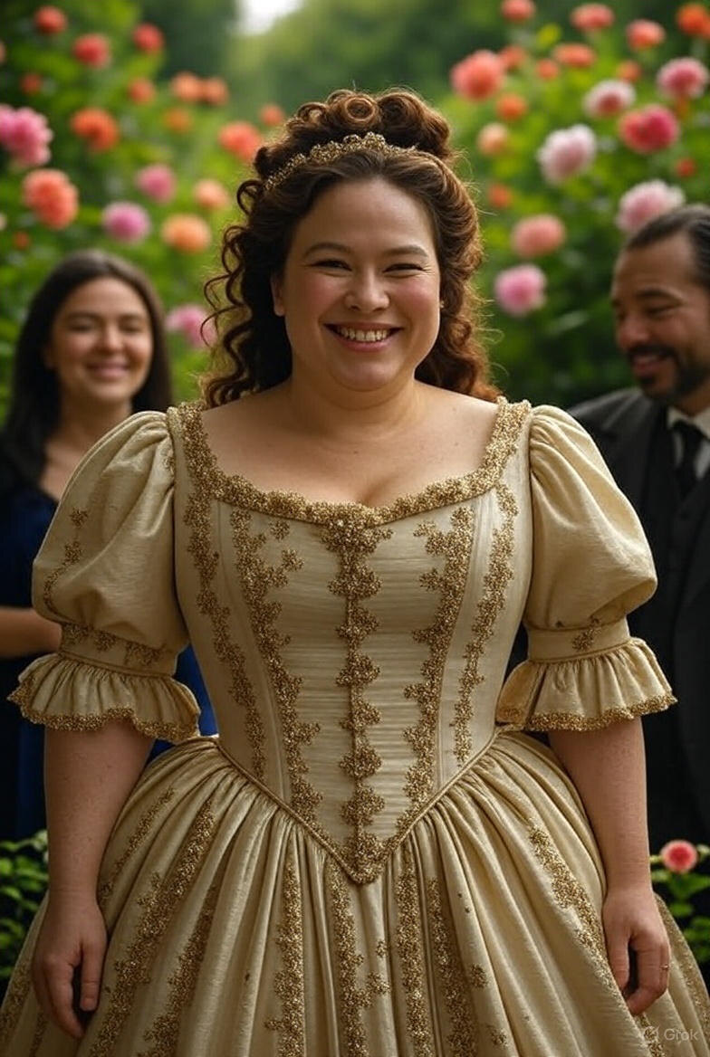 Так ИИ видит героиню пока она не похудела