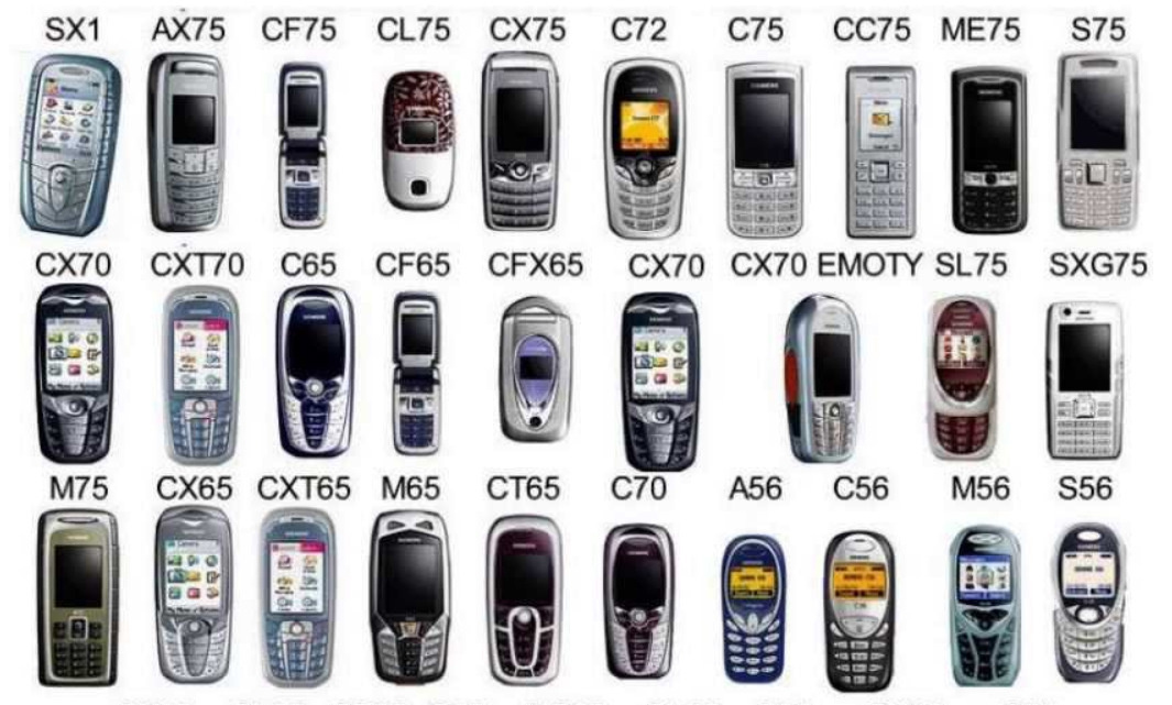 Линейка телефонов Siemens