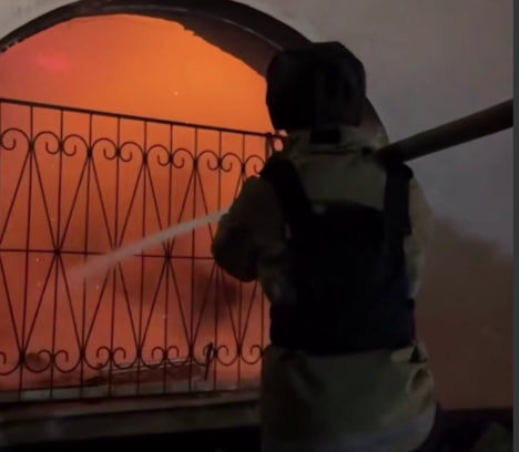    скриншот видео с телеграм-канала Kotsnews