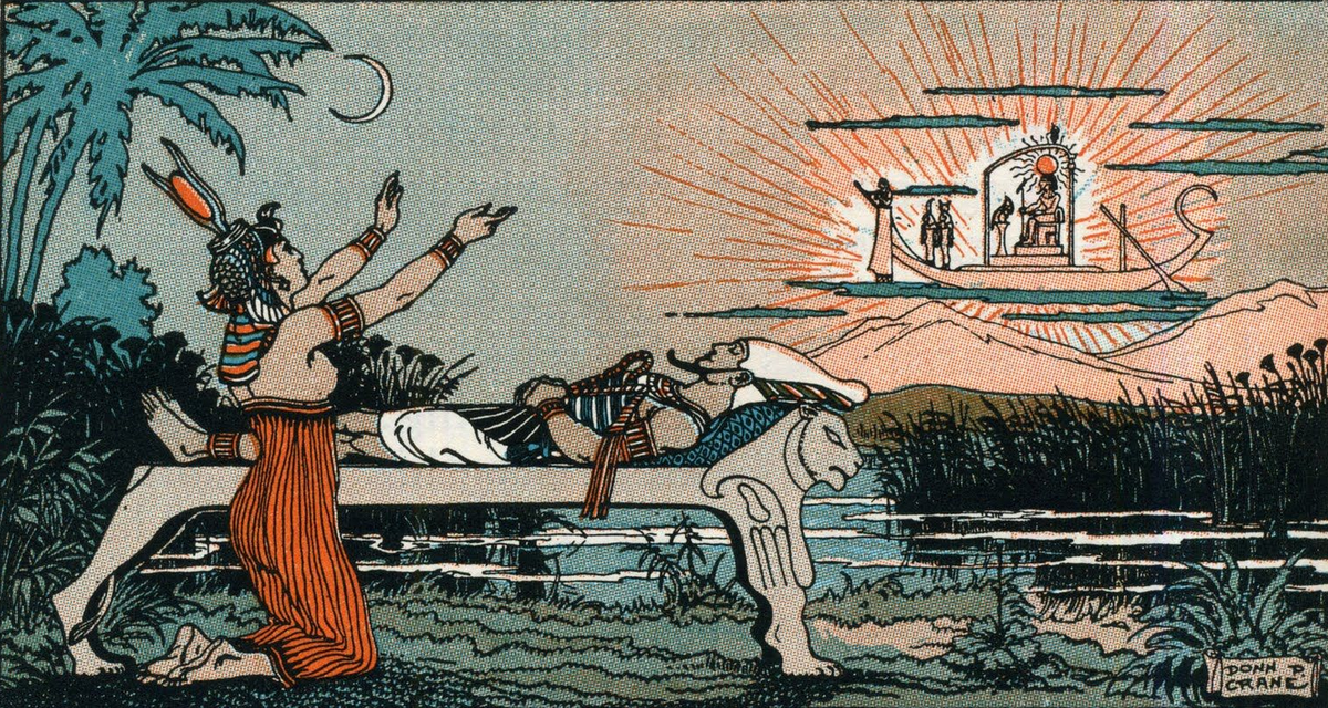 Исида оплакивает Осириса