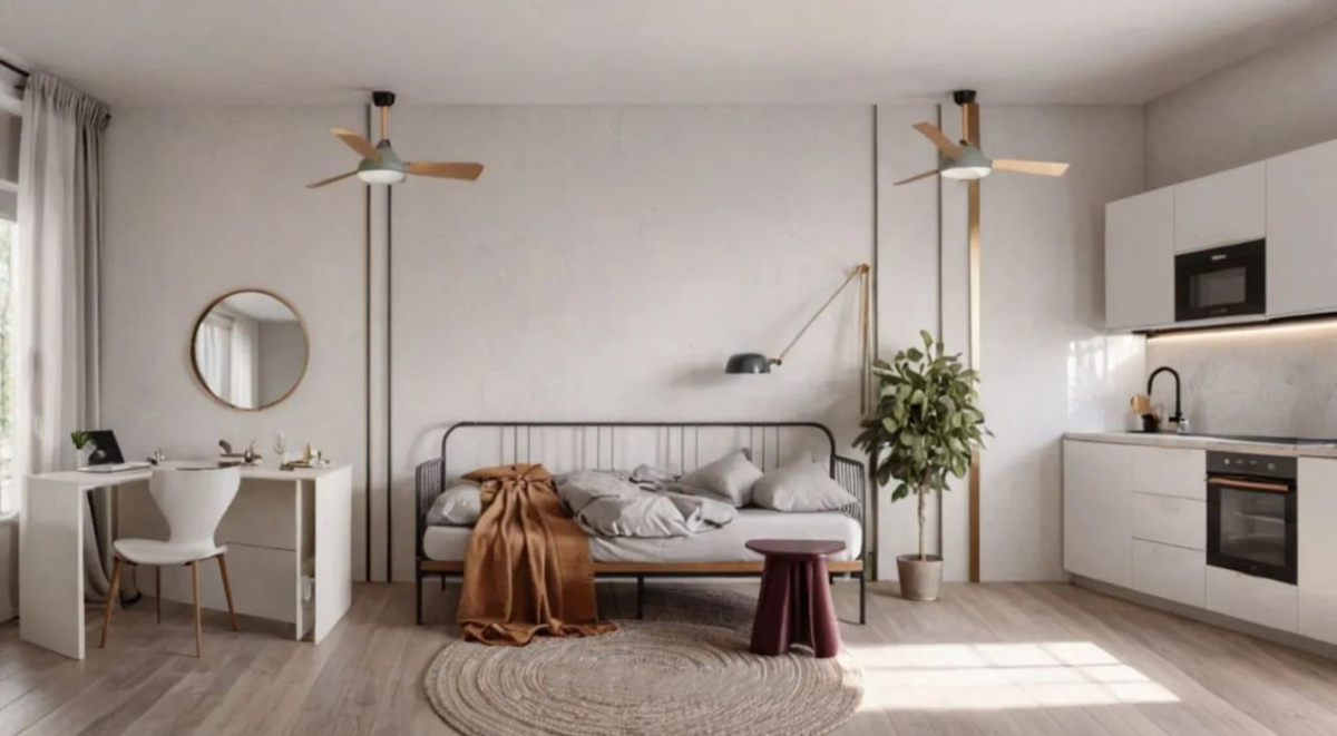 ИИ-визуализация студии "Хоумстейджинг со вкусом"