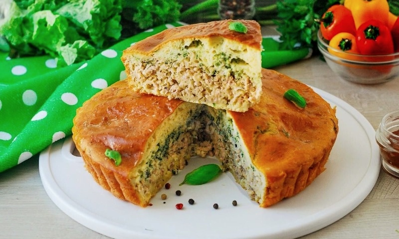 Пирог с мясным фаршем