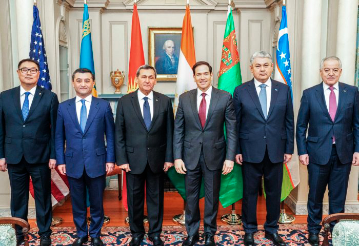 Приём с участием министров иностранных дел формата C5+1, 5 ноября, 2025 г., Вашингтон, США (Фото: x-аккаунт Марка Рубио)