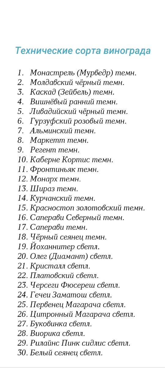 Мои технические сорта винограда