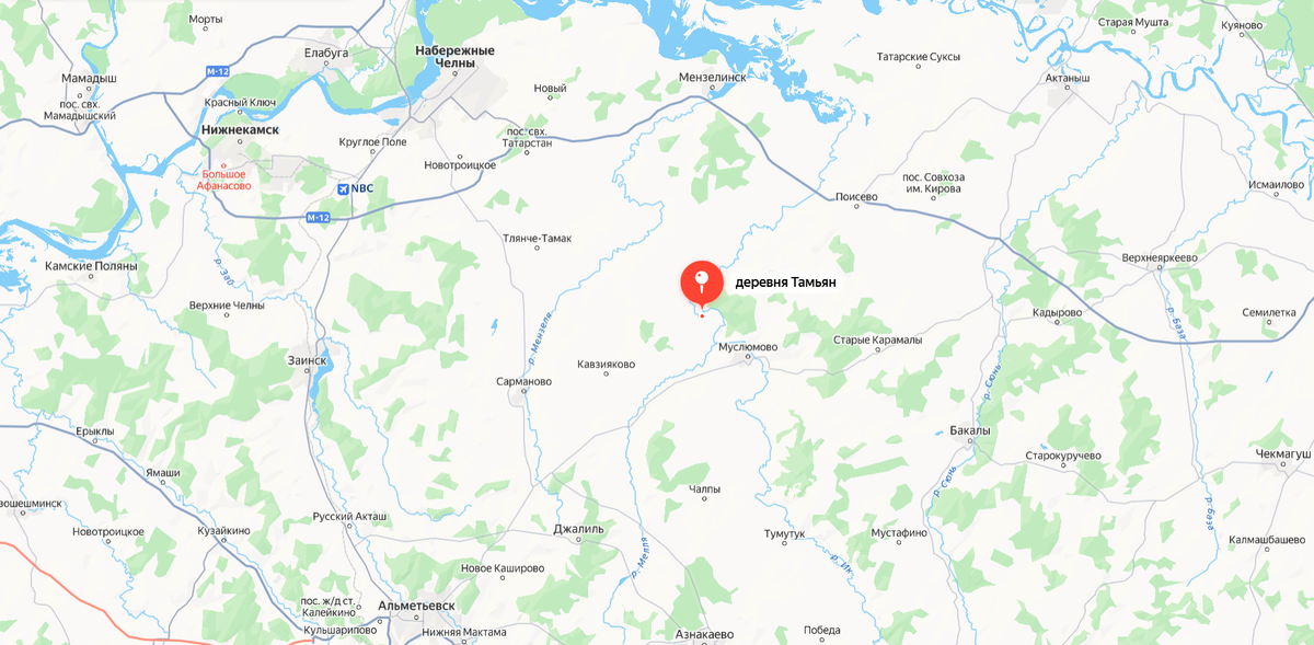 Деревня Тамьян, 