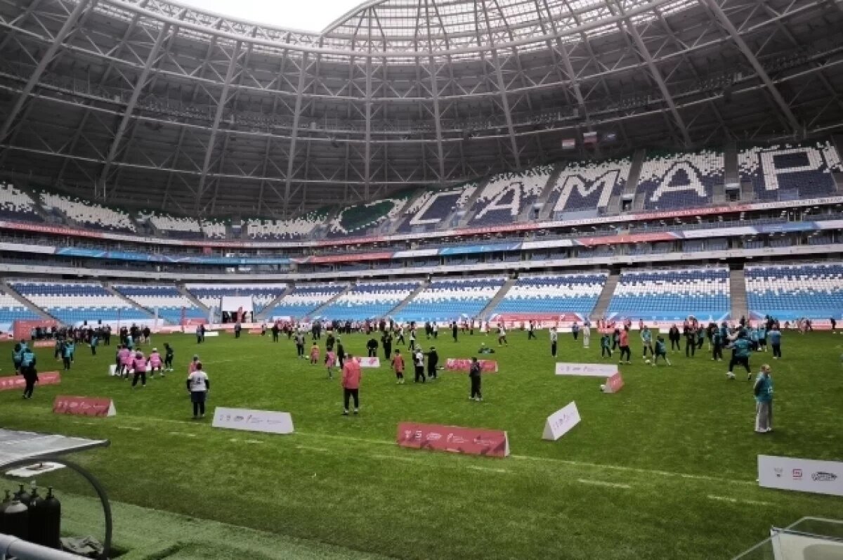    На «Самара Арене» прошёл футбольный урок со звёздами сборной России. Видео