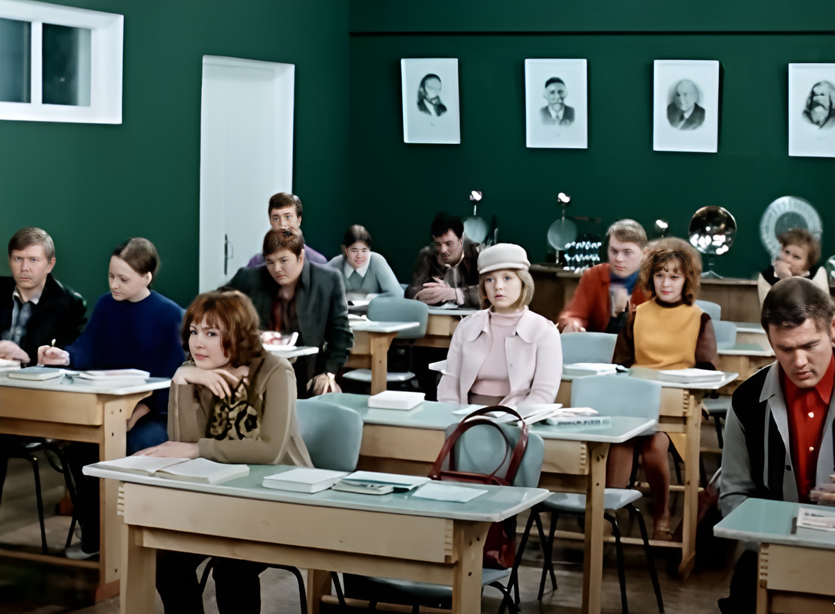 Кадр из фильма "Большая перемена", 1973 г.