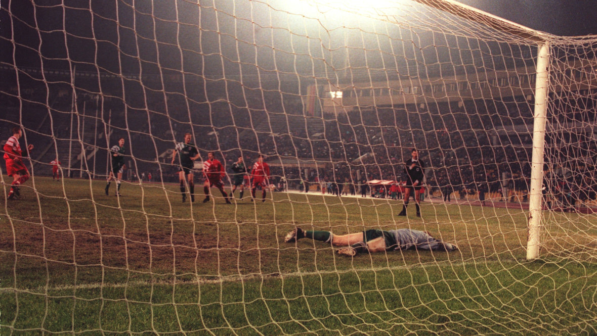    Матч «Спартака» и «Ливерпуля» (4:2) в Москве.Александр Федоров