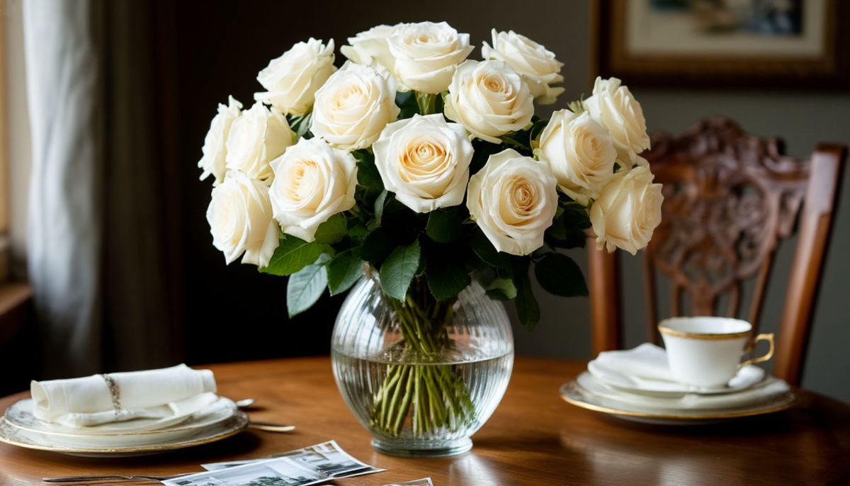 Уход за срезанными розами