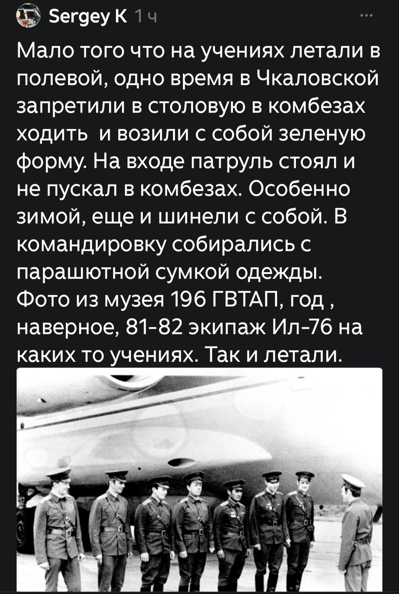 Комментарий читателя. Скрин. 