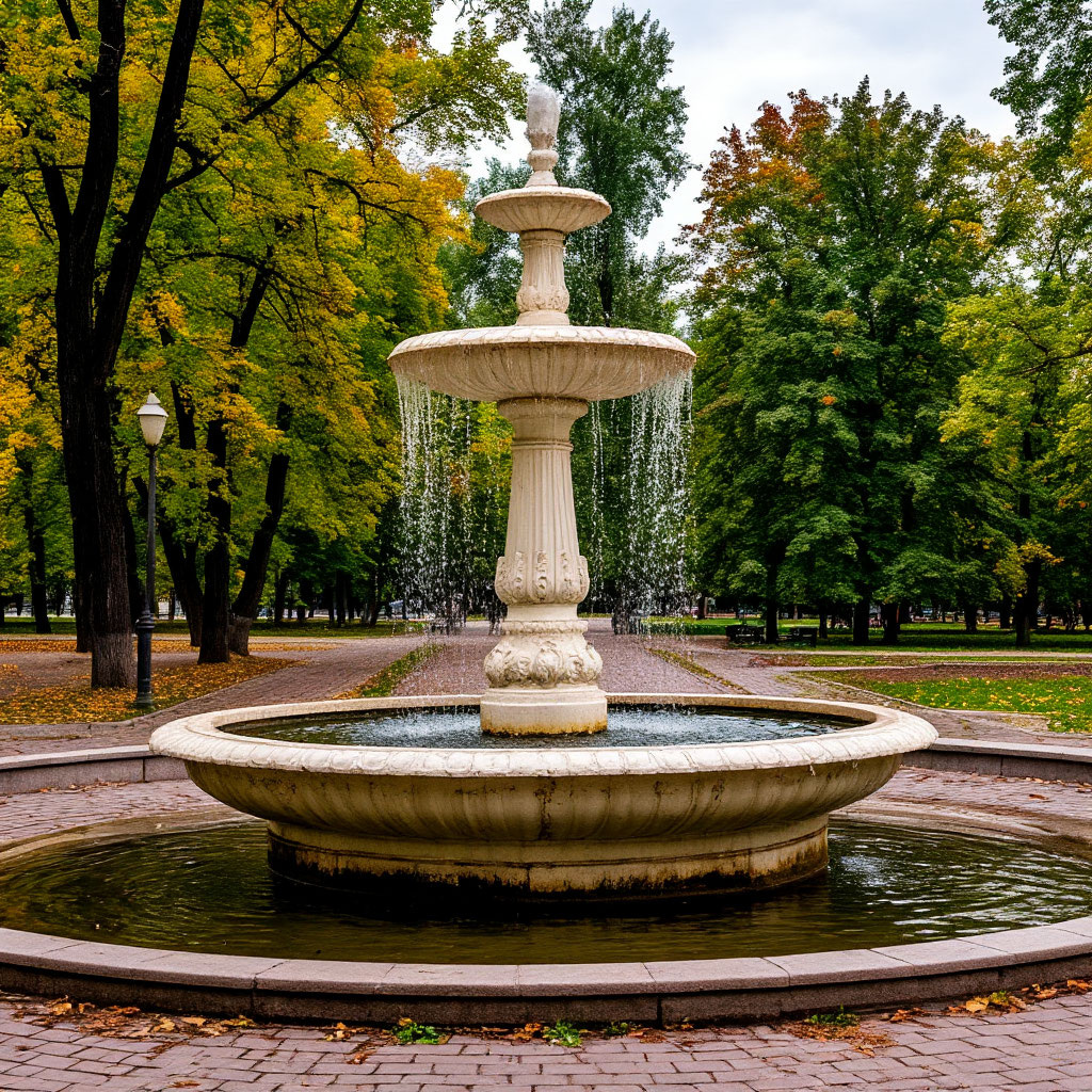старый фонтан в парке свиданий