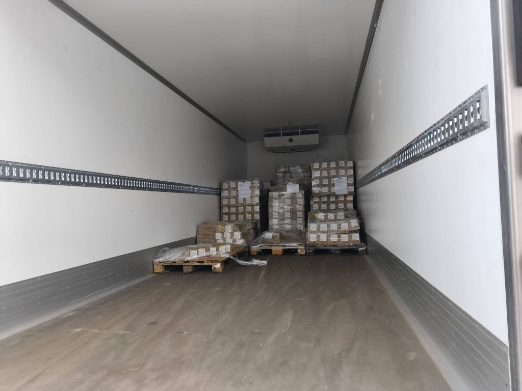 Вместимость фургона 18 палет. Именно такой формат считается рентабельным для доставки в междугородних рейсах.