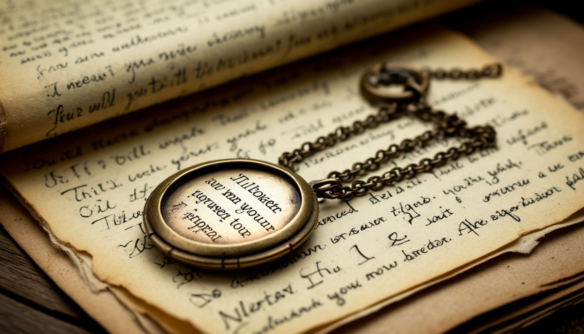 «Слова, дошедшие сквозь годы»
Письмо и медальон — свидетели чувства, пережившего своё время.