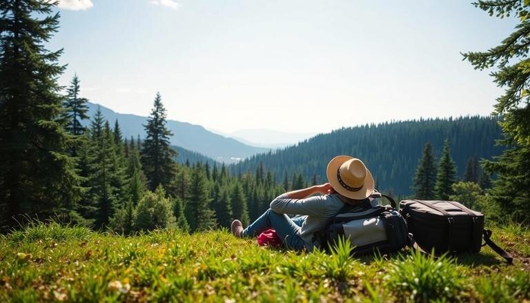    Описание на отдыхе с элементами природы
