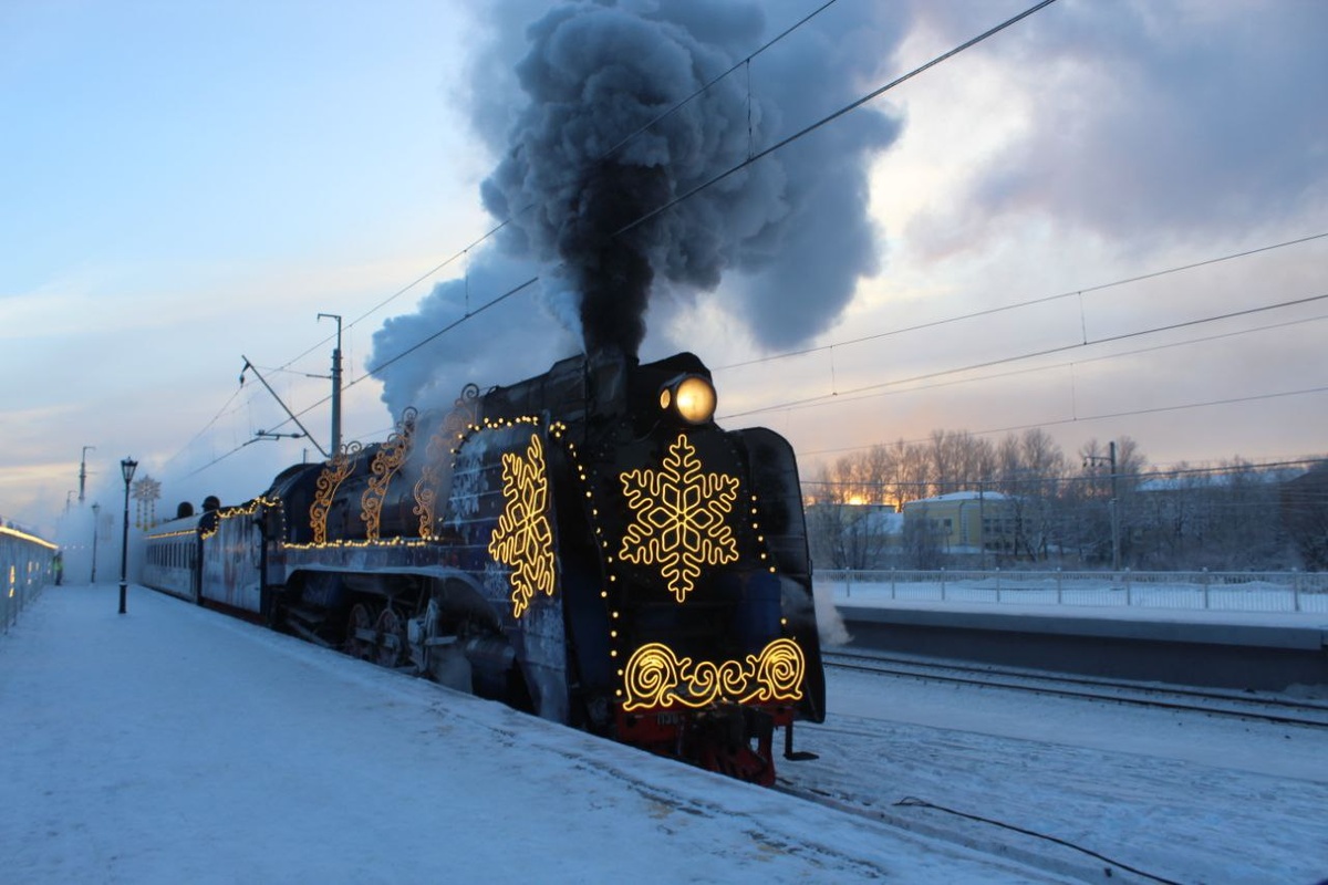    Поезд Деда Мороза (архивное фото). Фото: Мойка78