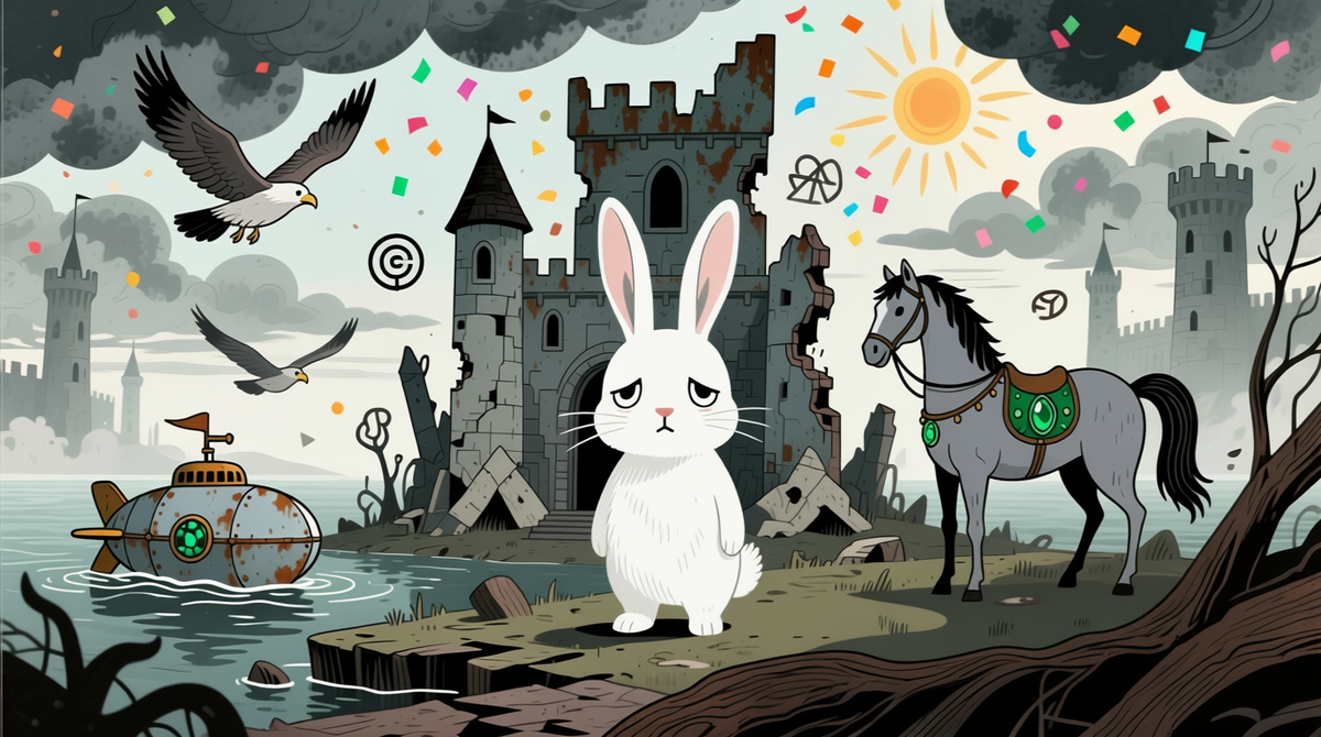 Поневоле заяц бежит, когда лететь не на чем (пословица)