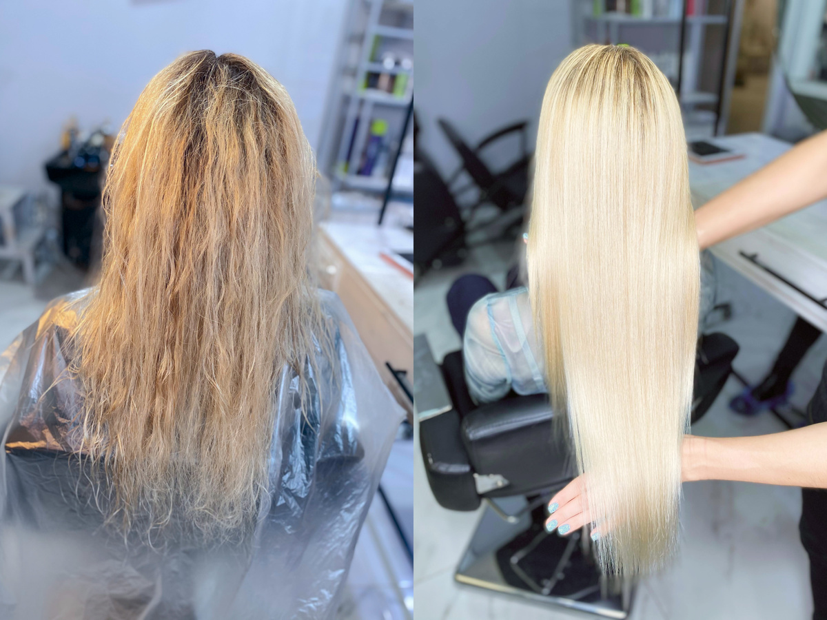 Восстановление и разглаживание волос на процедуре Floractive