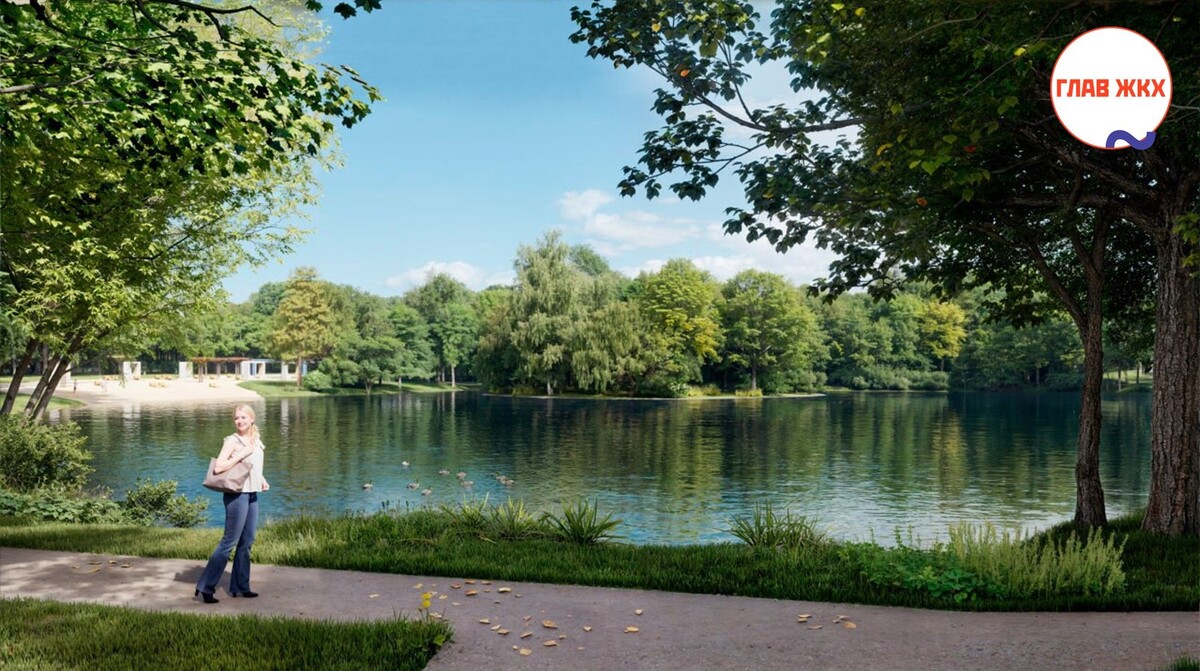 На юго-западе Москвы началась реабилитация Голубинского пруда
