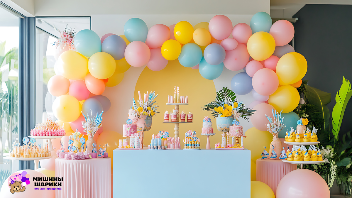 Арка из шаров своими руками: простая схема для новичков