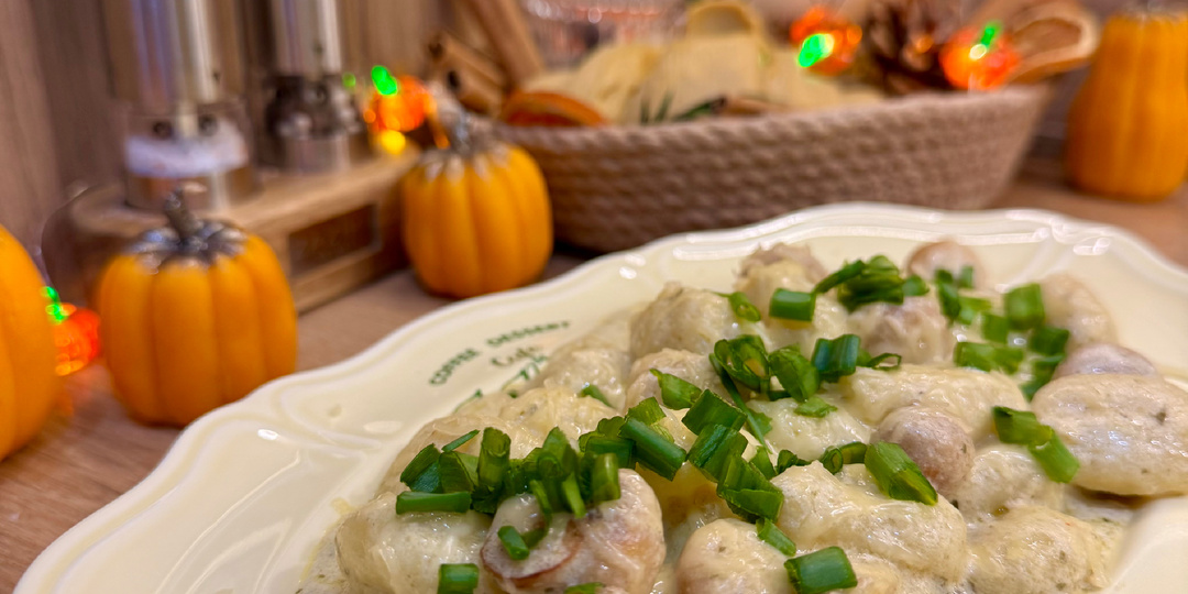 Ньокки с грибами — ужин за 10 минут! 🍄‍🟫