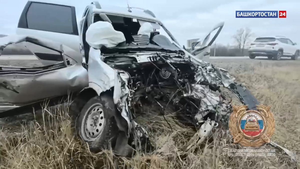    Водитель «Гранты» пострадал, пассажир погиб в ДТП с грузовиком в Башкортостане