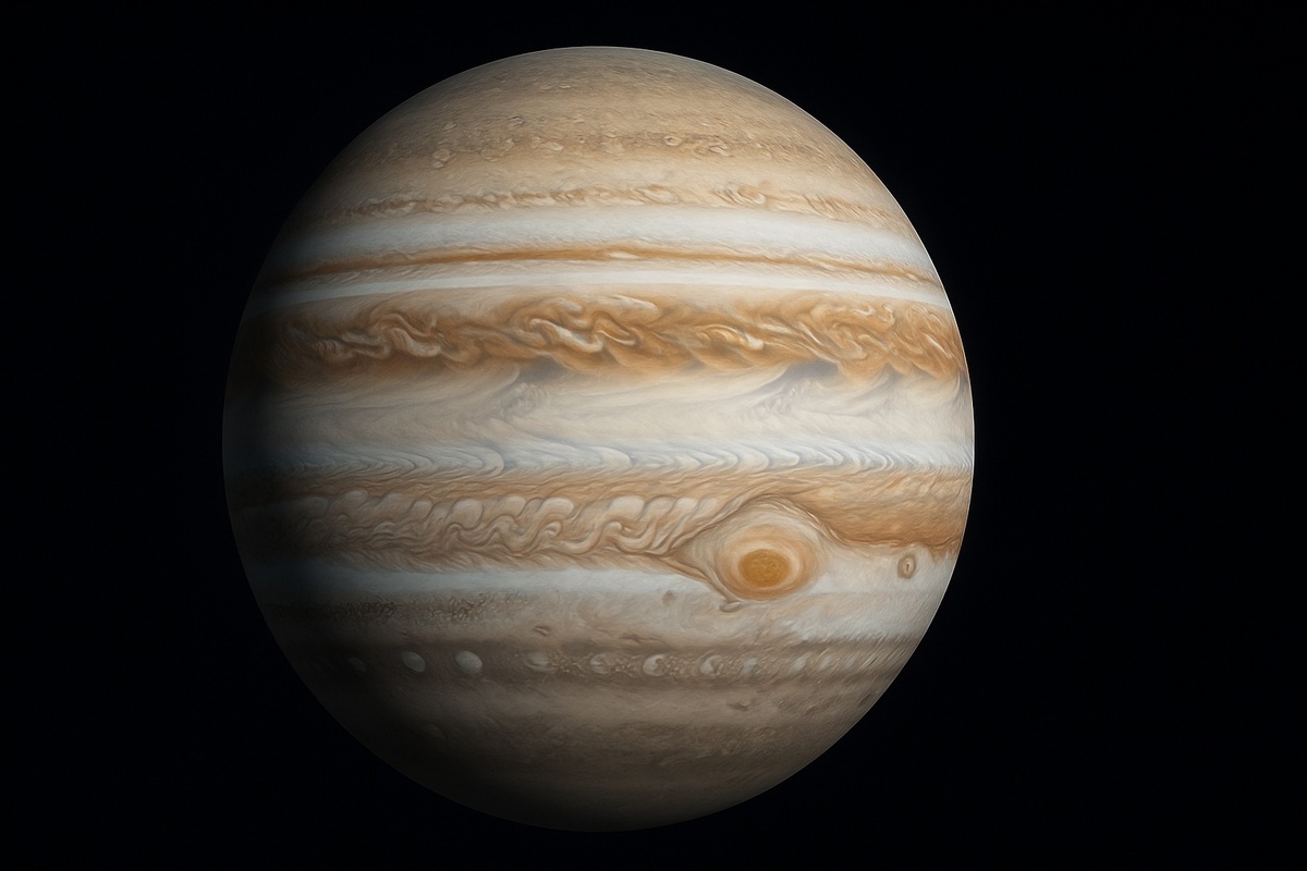    Юпитер — самая большая планета Солнечной системы