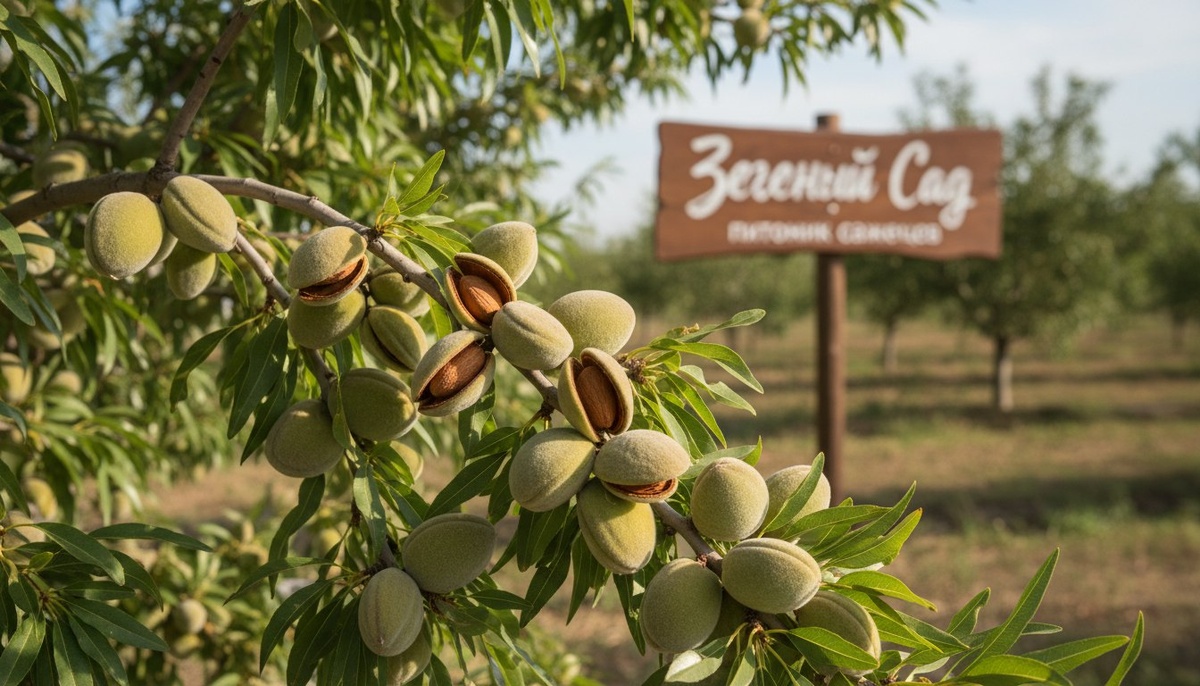 Посадка саженцев миндаля в Красноярске.