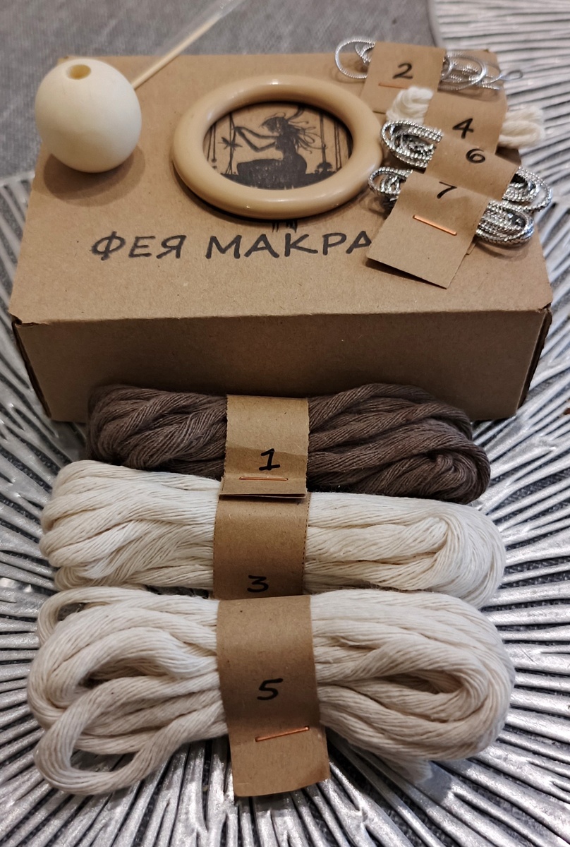 распаковка набора "Ангел", производитель "Фея макраме", здесь и далее все фото сделаны автором блога