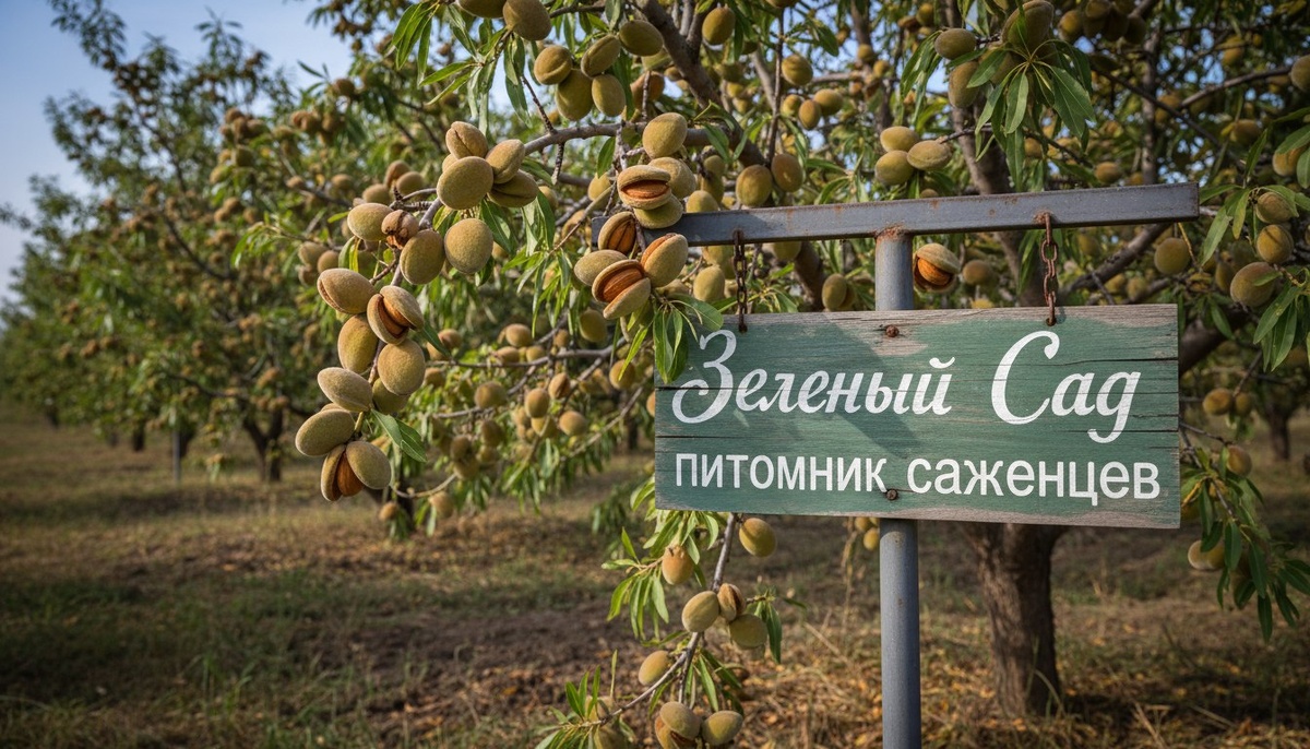 Посадка саженцев миндаля в Уфе от питомника Зеленый Сад.