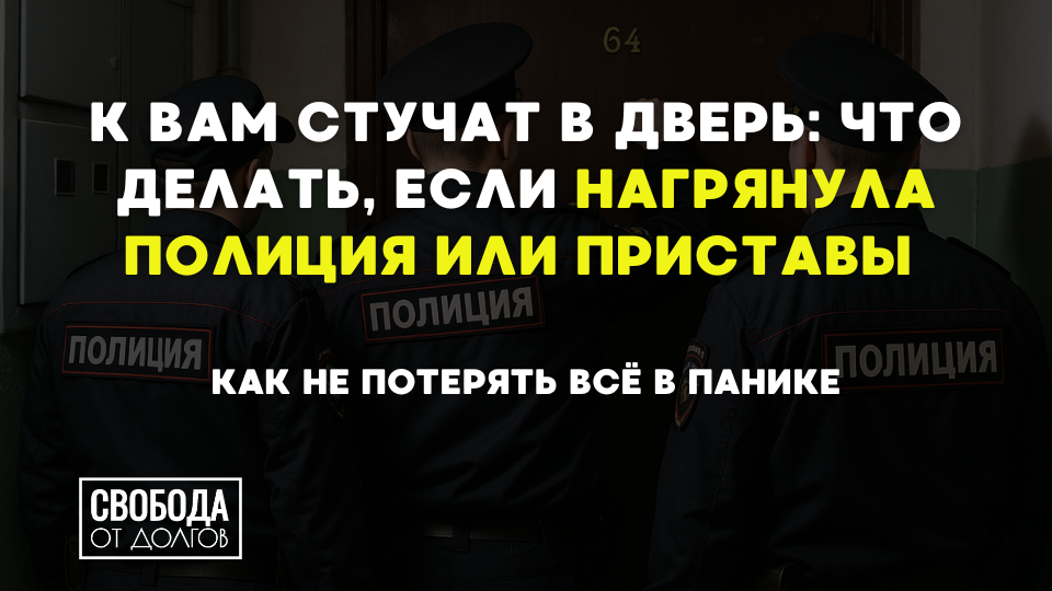 К вам стучат в дверь: что делать, если нагрянула полиция или приставы — и как не потерять всё в панике
