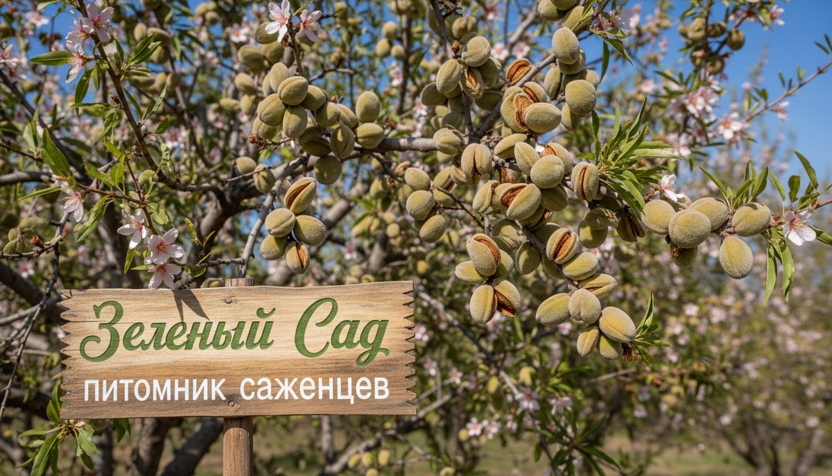 Выращивание саженцев миндаля в Волгограде.